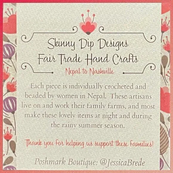 HAND CRAFTED in Nepal Beaded Bracelets (set of 4) #662 - Picture 2 of 5